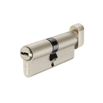 Цилиндр для замка MVM P6P 100(50тх50) ключ-тумблер матовый никель