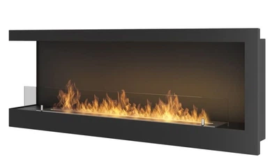 Биокамин Simple Fire Corner 1200 L со стеклом