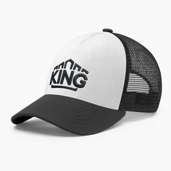 Кепка бейсболка с сеткой тракер мужская INAL King Король S / 53-54 Черный 146553