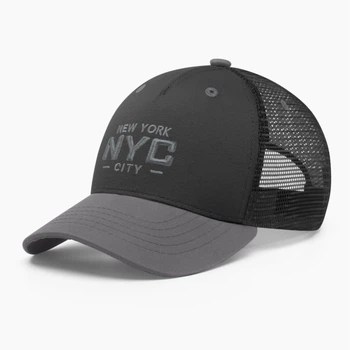 Кепка бейсболка з сіткою тракер INAL Нью Йорк NY New York L / 57-58 Чорний/ Сірий 165757