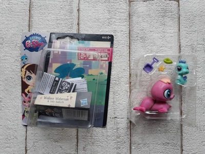 Зверюшка и ее малыш Hasbro Littlest Pet Shop Wallace Waterman & Sally Seaforth A7313 B0102