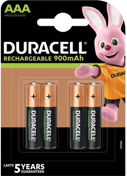 Akumulator Duracell Recharge Turbo AAA 900 mAh 4 szt. (5005015)