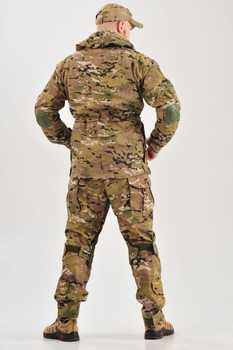 Военная тактическая куртка мультикам камуфляж с налокотниками Multica Украина китель горка 52