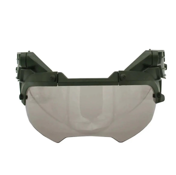 Тактические флип очки Vulpo с затемненными стеклами (Оливковый)