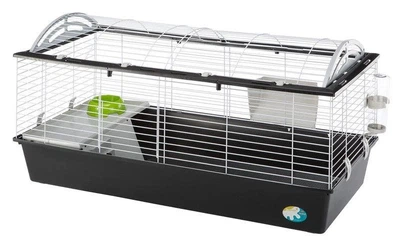 Клітка для кроликів та морських свинок Ferplast Casita 120 119х58х60 см. Чорна з поличкою (57067170)