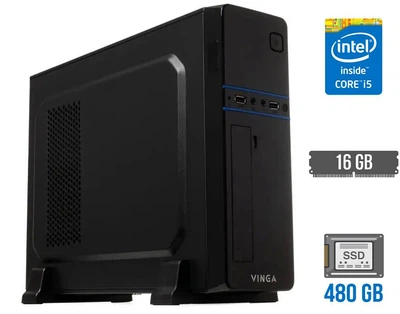 Компьютер DTOP Business i695 SSD Tower / Core i5-4590 (4 ядра по 3.3-3.7 GHz) / 16GB DDR3 / 480GB SSD / HD Graphics 4600 / 400W / DVI