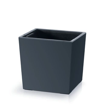 Горшок для цветов Urbi Square Low 30см матовый - Антрацит (DURS300L-S433)