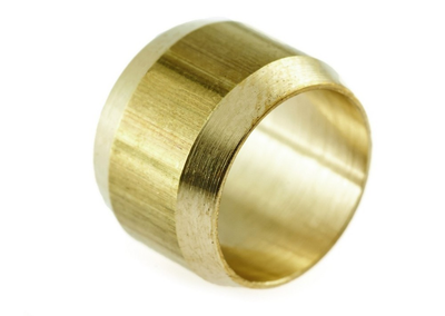 Ниппель бонка D8 mm (латунь) для медной трубки, фитинга, Tomasetto