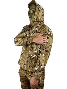 Куртка SoftShell мультикам, демісезонна тактична куртка, розмір S-M