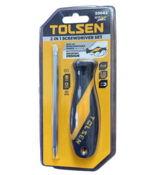 Отвертка двусторонняя Tolsen РН2 / SL6x1.2 мм