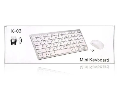 Клавиатура + мышка беспроводная белая с Bluetooth iMICE K-03 White (1202/1)
