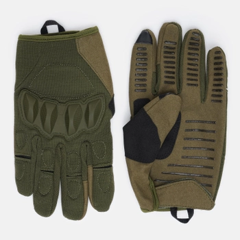 Тактичні військові рукавички UAD Atlant сенсорні повнопалі із захистом Олива L (UAD0016L)