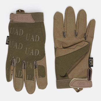 Тактические военные перчатки UAD ARES полнопалые сенсорные Койот L (UAD0022L)
