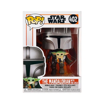 Ігрова фігурка Funko Pop! серії "Мандалорець" - Мандалорець, що летить з малюком