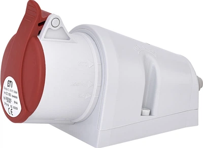 Розетка настенная ETI IP44 16A 3P+N+PE 400V EZ-1653 4482036 силовая (стационарная)