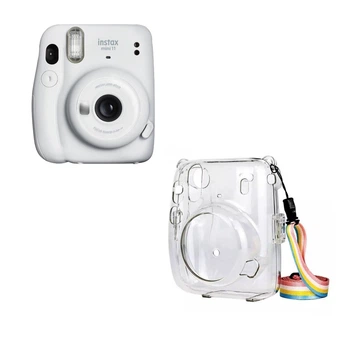 Камера моментальной печати Fujifilm Instax Mini 11 White / Чехол прозрачный