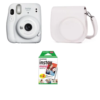 Камера моментальной печати Fujifilm Instax Mini 11 White / Чехол белый / Фотобумагой на 20 снимков