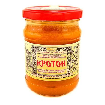 Мед з прополісом та квітковим пилком Мед Карпат Кротон 250 г