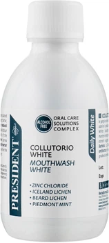 Ополіскувач для ротової порожнини PresiDENT Clinical White Daily White 200ml (200 мл) (747779-848572-2)