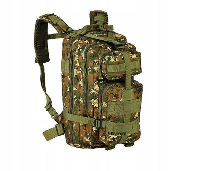 Рюкзак штурмовой на плечи мужской ранец NILS система Molle Пиксельный камуфляж 30 л хранение и защита вашего снаряжения прочный и удобный для ношения в течение всего дня