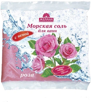 Морська сіль для ванн з піною "Роза" Желана 500g (656929-571243-2)