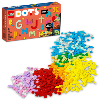 Zestaw klocków LEGO DOTS Duży zestaw płytek: literki 722 elementy (41950)
