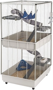 Клітка для гризунів FERPLAST Furet Tower 75x80x161 см Сіра (8010690075761)