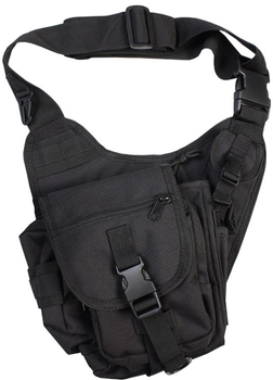 Сумка на плече Kombat Tactical Shoulder Bag 7 л Черный (kb-tsb-blk)