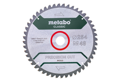 Пильний диск Metabo по дереву 254x30x2.4, 48 зубів Classic (628061000)