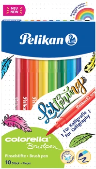 Ручки-кисти Pelikan Colorella Super Brush 10 цветов (814577)