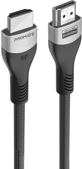 Кабель Promate PrimeLink8K-500 HDMI to HDMI 2.1 UHD HDR 5 м Grey (primelink8k-500.grey)
