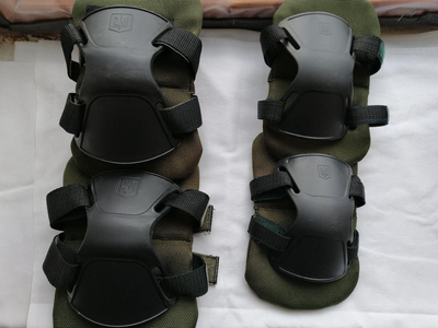 Військовий захисний комплект наколінники з налокотниками Хакі