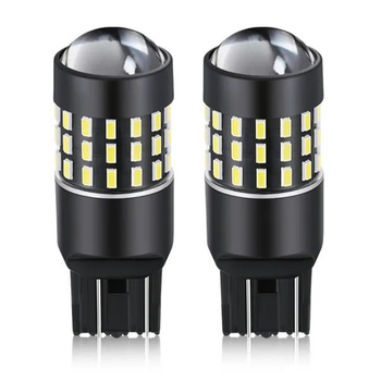 Светодиодная лампа 7443 T20 W21/5W W3x16q 54 SMD 3014 12V с линзой и драйвером Белая Avtoexpect (74153)