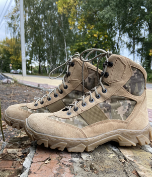 Берці короткі полегшені, взуття для військових KROK BU01, 44 розмір, хакі, 01.44