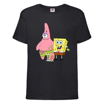 Футболка дитяча Спанч Боб 1 (Sponge Bob) чорна 116 см