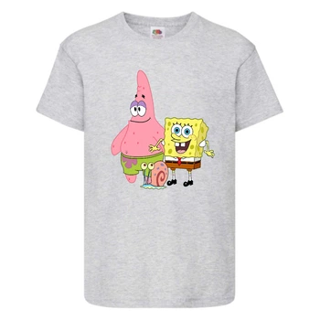 Футболка дитяча Спанч Боб 1 (Sponge Bob) сіра 116 см