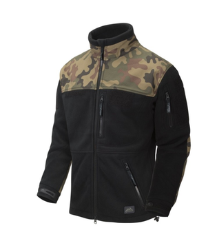 Куртка флисовая мужская Polish Infantry Jacket - Fleece Helikon-Tex Black/PL Woodland M Тактическая