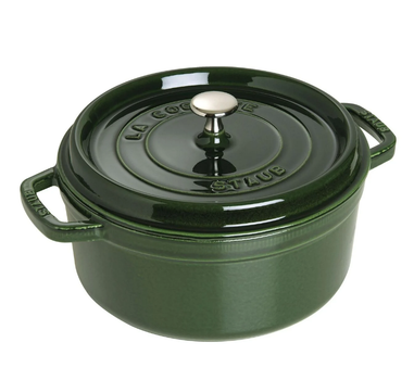 Каструля Staub Cast Iron 5,2 л зелена з кришкою (1102685)