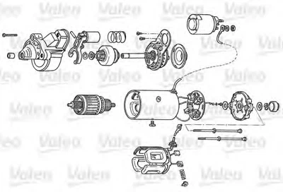 Стартер оригінал Valeo 12V 1.7kW 11 зубів для Citroen Fiat Peugeot OE D7R12, CS1177 Valeo (D7R12)