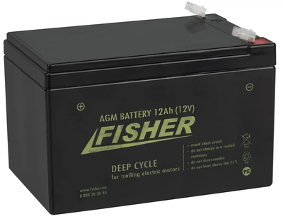 Аккумулятор лодочный Fisher AGM 12V 12Ah (12Ah agm)
