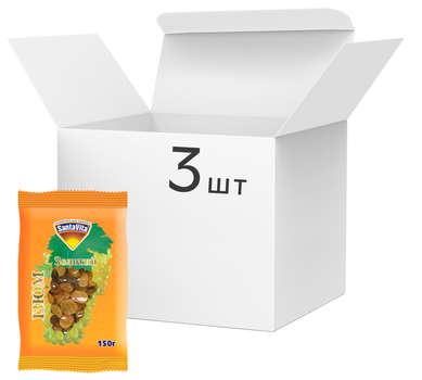 Упаковка изюма золотого SantaVita Classic 150 г x 3 шт (0.45 кг) (54820061501206)
