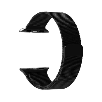 Ремінець Миланская Петля Apple Watch 42/44/45/49 mm Black (17)