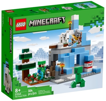 Zestaw klocków LEGO Minecraft Ośnieżone szczyty 304 elementy (21243)