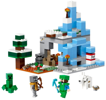 Zestaw klocków LEGO Minecraft Ośnieżone szczyty 304 elementy (21243)
