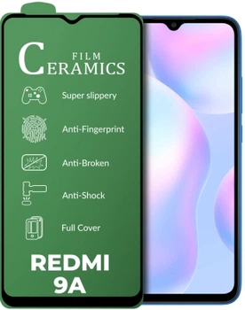 Защитное стекло Ceramic Xiaomi Redmi 9/9A/9C/9 Prime Black