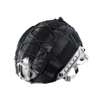Кавер на шолом OneTigris Tactical Helmet Cover for Ops-Core FAST PJ Helmet M/L чорний мультикам 2000000103433