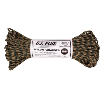 Паракорд Rothco G.L.Plus Nylon Paracord Type III 550 Olive Drab