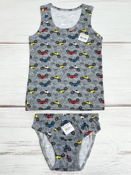 Комплект белья (маечка+трусики) Donella Boys серый 98-104 см 761146