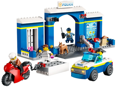 Zestaw klocków LEGO City Posterunek policji – pościg 172 elementy (60370)