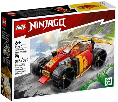 Zestaw klocków LEGO Ninjago Samochód wyścigowy ninja Kaia EVO 94 elementy (71780)